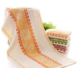 高陽(yáng)純棉毛巾廠家直銷(xiāo) 弱捻菊花提花100g勞保毛巾的日用價(jià)值